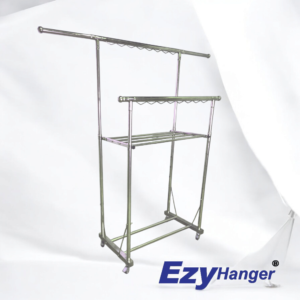 EzyHanger Stainless Steel Double-Rod Telescopic Clothes Drying Rack – SKU: EH1100